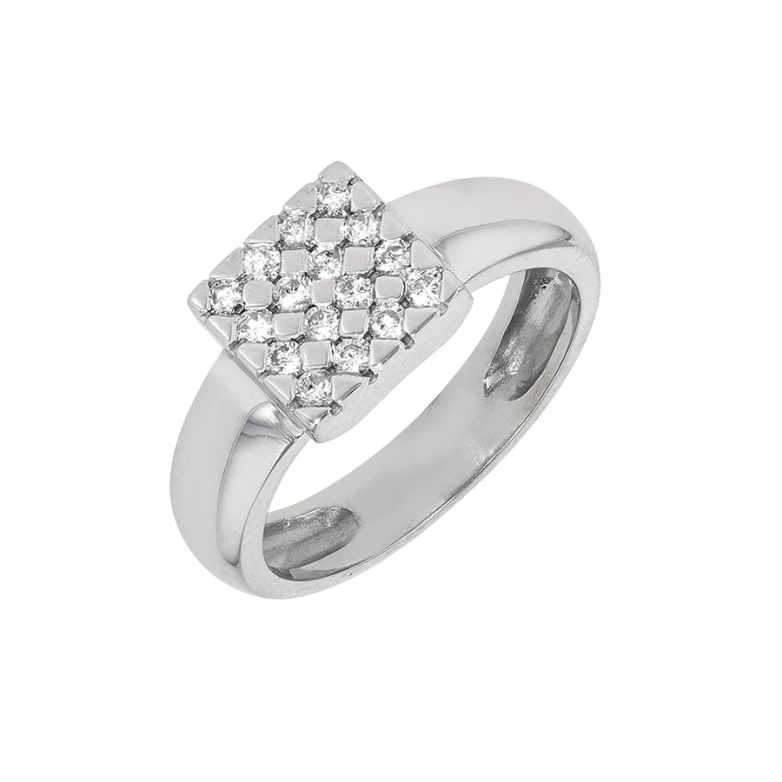 Bague diamants 0.24 carat or blanc 4.67g Comme neuf -  reconditionné disponible sur Gemme Les Bijoux